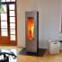 Отопительная печь Concept Feuer Matrix, черная/дверь нерж.сталь