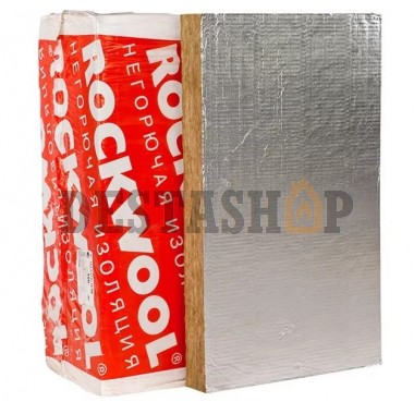 Базальтовая вата фольгированная Rockwool 1000х600х30 (6 штук/упаковка)