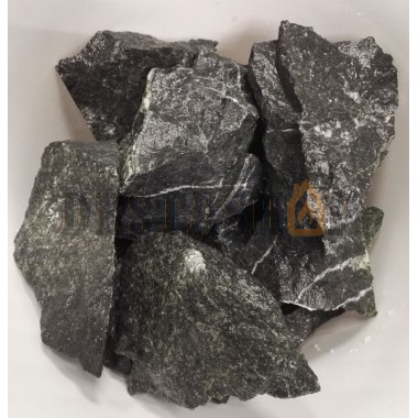 Камень Жадеит "Черный принц" колотый ведро 18 кг Характеристики