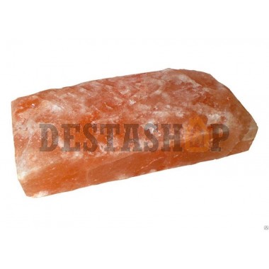 Кирпич из гималайской соли с натуральной стороной 20 x 10 x 5 см
