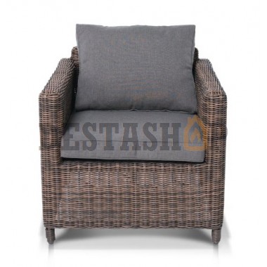 Кресло из ротанга Макиато, коричневое