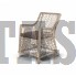 Кресло Латте белое из искусственного ротанга Доставка по РФ