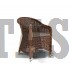 Кресло Равенна коричневое из искусственного ротанга Скидка