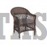 Кресло Сицилия коричневое из искусственного ротанга