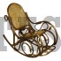 Плетеное кресло качалка из ротанга