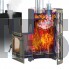 Дровяная печь для бани Везувий Скиф с парогенератором, стандарт (ДТ-4) 2022 Скидка