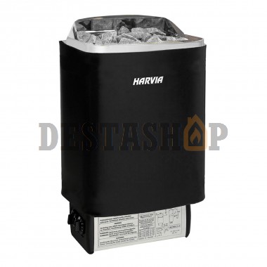 Электрическая печь для сауны Harvia SteelTop M45 Black