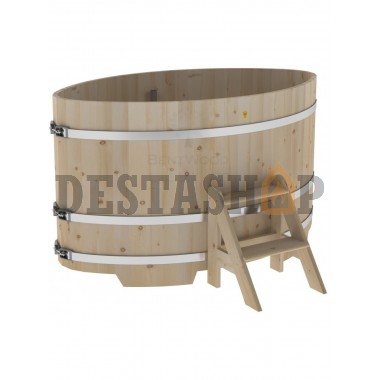 Купель для бани и сауны Bentwood овальная из кедра (1,02Х1,68 H=1,0)