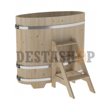 Купель для бани и сауны Bentwood овальная из кедра (0,69Х1,31 H=1,20)
