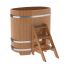 Купель для бани и сауны Bentwood овальная из дуба (0,76Х1,16 H=1,20)