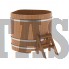 Купель для бани и сауны Bentwood угловая из дуба (1,31Х1,31 H=1,10)