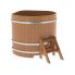 Купель для бани и сауны Bentwood угловая из дуба (1,31Х1,31 H=1,10)