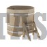 Купель для бани и сауны Bentwood угловая из кедра (1,10Х1,10 H=1,0)