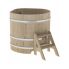 Купель для бани и сауны Bentwood угловая из кедра (1,10Х1,10 H=1,0)
