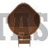 Купель для бани и сауны Bentwood угловая из дуба (1,10Х1,10 H=1,0)