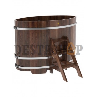 Купель для бани и сауны Bentwood овальная из лиственницы (0,95Х1,60 H=1,20)