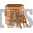 Купель для бани и сауны Bentwood угловая из сращенных ламелей лиственницы (1,10Х1,10 H=1,0) Скидка