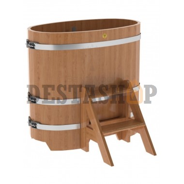 Купель для бани и сауны Bentwood овальная из дуба (0,59Х1,06 H=1,0)