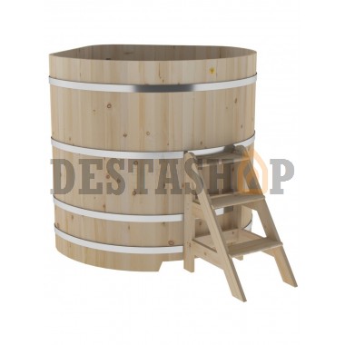 Купель для бани и сауны Bentwood угловая из кедра (1,53Х1,53 H=1,40)