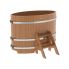 Купель для бани и сауны Bentwood овальная из дуба (0,80Х1,42 H=1,0)