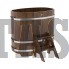 Купель для бани и сауны Bentwood овальная из сращенных ламелей лиственницы (0,76Х1,16 H=1,1)