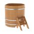 Купель для бани и сауны Bentwood угловая из лиственницы (1,10Х1,10 H=1,10)