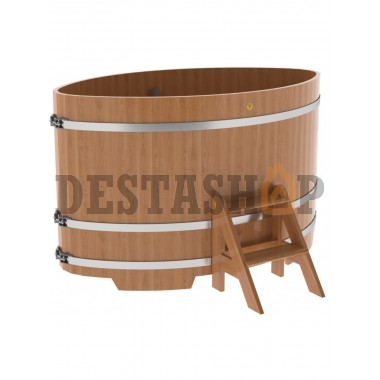 Купель для бани и сауны Bentwood овальная из дуба (1,15Х1,83 H=1,10)