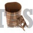 Купель для бани и сауны Bentwood угловая из дуба (1,10Х1,10 H=1,40)