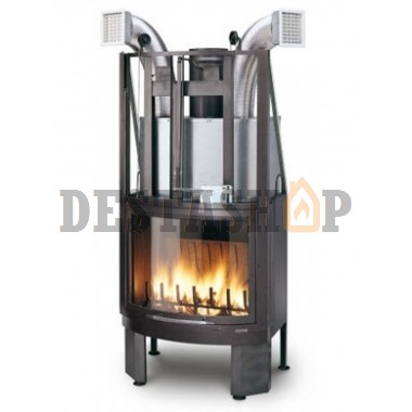 Каминная топка Palazzetti Ecomonoblocco 66 V08 tondo