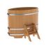 Купель для бани и сауны Bentwood овальная из лиственницы (0,80Х1,42 H=1,10)