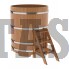Купель для бани и сауны Bentwood круглая из дуба (D=1,17 H=1,40)
