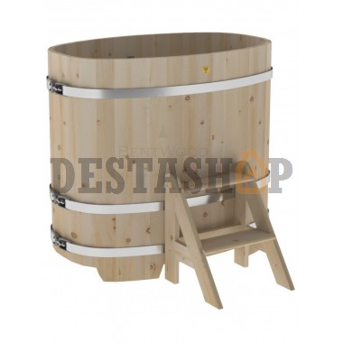 Купель для бани и сауны Bentwood овальная из кедра (0,76Х1,16 H=1,10)