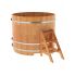 Купель для бани и сауны Bentwood круглая из сращенных ламелей лиственницы (D=1,50 H=1,2)