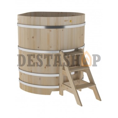 Купель для бани и сауны Bentwood угловая из кедра (1,31Х1,31 H=1,40)
