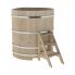 Купель для бани и сауны Bentwood угловая из кедра (1,31Х1,31 H=1,40)