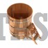 Купель для бани и сауны Bentwood круглая из сращенных ламелей лиственницы (D=1,17 H=1,4)