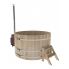 Купель для бани и сауны Bentwood с подогревом (D=1,8 H=1,0) c наружной печкой, премиум