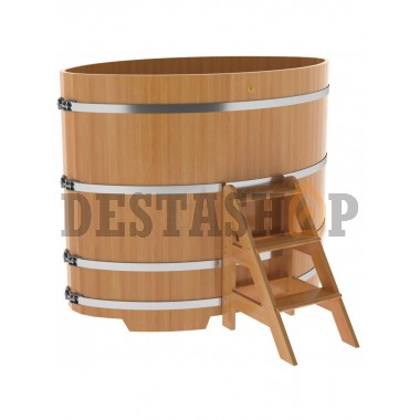 Купель для бани и сауны Bentwood овальная из лиственницы (1,08Х1,75 H=1,40)