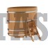 Купель для бани и сауны Bentwood овальная из лиственницы (1,08Х1,75 H=1,40)