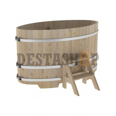 Купель для бани и сауны Bentwood овальная из кедра (0,95Х1,60 H=1,0)