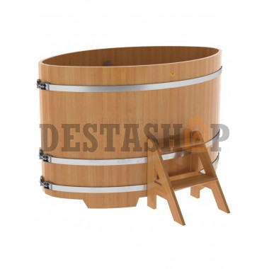 Купель для бани и сауны Bentwood овальная из лиственницы (1,02Х1,68 H=1,10)