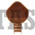 Купель для бани и сауны Bentwood угловая из сращенных ламелей лиственницы (1,10Х1,10 H=1,4)