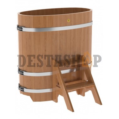 Купель для бани и сауны Bentwood овальная из дуба (0,59Х1,06 H=1,10)