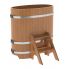 Купель для бани и сауны Bentwood овальная из дуба (0,59Х1,06 H=1,10)