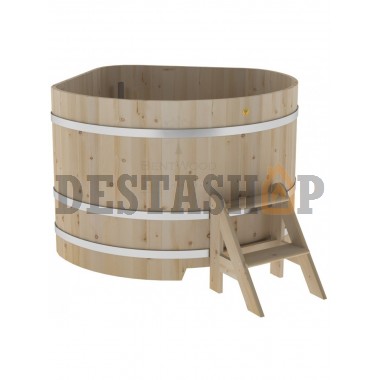 Купель для бани и сауны Bentwood угловая из кедра (1,53Х1,53 H=1,0)