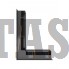 Вентиляционная решетка Kratki Люфт угловая левая стальная 90 Доставка по РФ