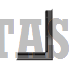 Вентиляционная решетка Kratki Люфт угловая правая черная 60