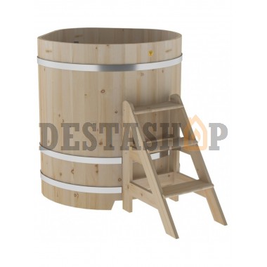 Купель для бани и сауны Bentwood угловая из кедра (1,10Х1,10 H=1,20)