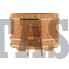 Купель для бани и сауны Bentwood овальная из сращенных ламелей лиственницы (0,95Х1,60 H=1,2)