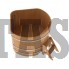 Купель для бани и сауны Bentwood угловая из лиственницы (1,53Х1,53 H=1,0)